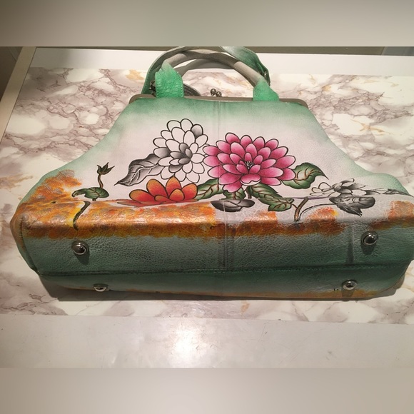 Biacci Hand Painted Handbag Authentic Designer Crossbody Purse - Picture 9 of 9